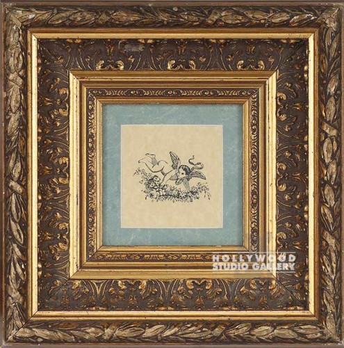 13x13 Cupid In Gold Frame