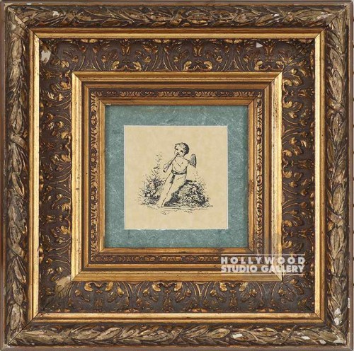 13x13 Cupid In Gold Frame