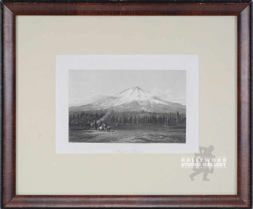 16X20 MT.SHASTA ENGRV/ BRN VENEER