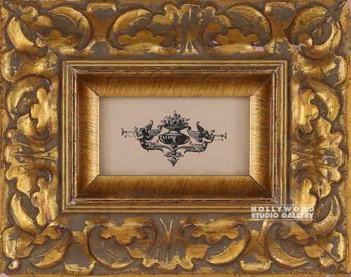 8X10 ORNTE FRM/ 2 CUPIDS/LOVING CUP