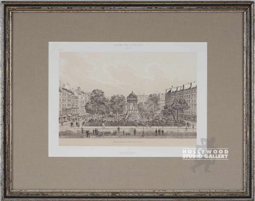 17X22 ANTQ. PARIS LITHO-SQ.DES INNO