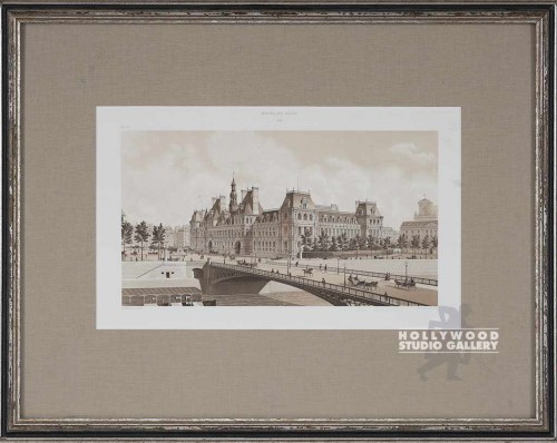 17X22 ANTQ.PARIS LITHO-HOTEL DE VIL