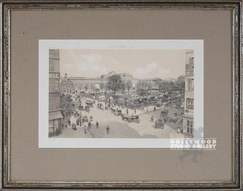 17X22 ANTQ. PARIS LITHO-SQ.DU TEMPL