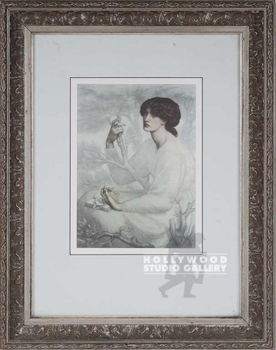 24x19 Rosetti Woman/Silver Ornate
