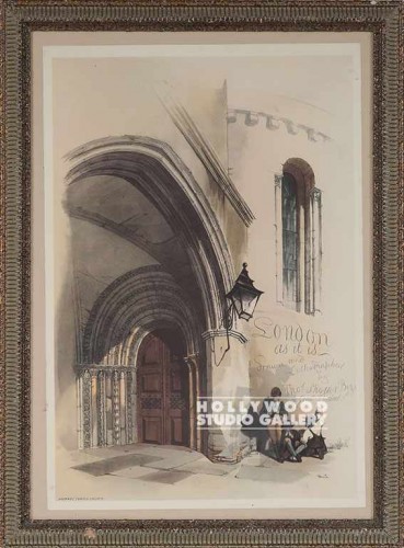 23X17 ANTQ LITHO-LONDON ARCH/ ORNAT