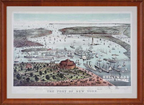 28X38 ANTQ. PORT OF NY/CHERRY SCOOP