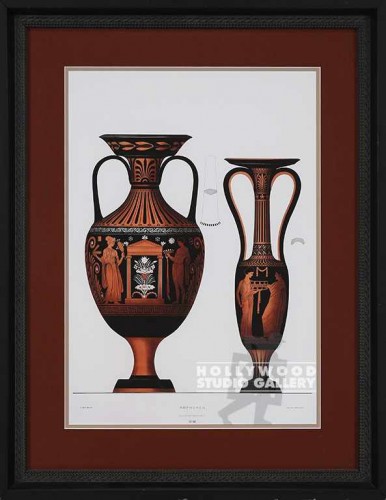 31X24 2GREEK VASES XII-XIII-RUST/BL