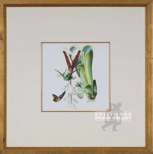 27X27 GI HUMMINGBIRD-TANICAL/GOLD