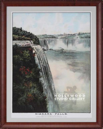 35X28 VINT.NIAGARA FALLS/CHERRY FRM