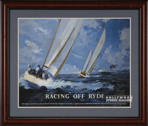 31X37 "RACING OFF RYDE"-SAILING/WD