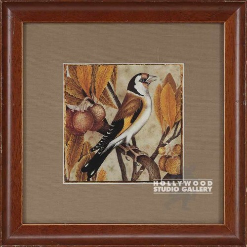 13X13 CICALA CARDELLINO BIRD/ORNGY
