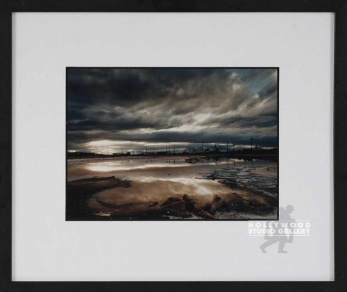 16X19 MOODY DARK CLOUDS FOTO/ BLK