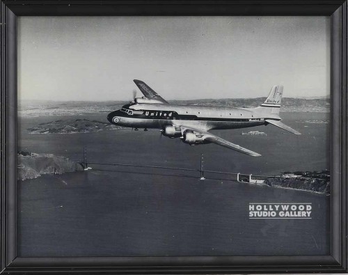 9X12 B/W  UNITED AIRPLANE/BLCK FRM