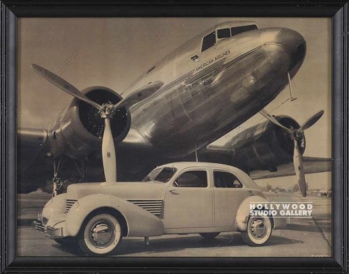 9X12 B/W AMERICAN AIRLINE/BLVK FRM