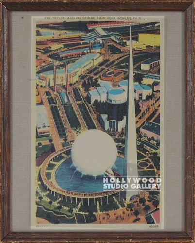 10X8 NY WORLD`S FAIR- TRYLON/BLDGS