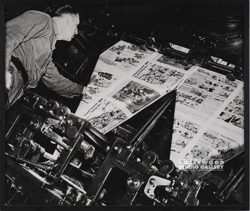 B/W Large Printing Press