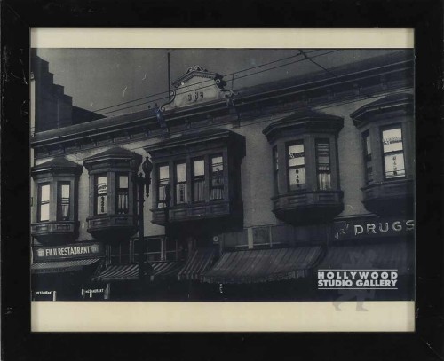 9X11 B/W PHOTO OF DARK BUILDING/BLK