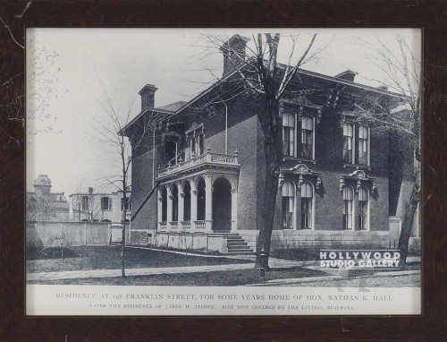 9X11 B/W PHOTO OF OLD BUILDING/WD