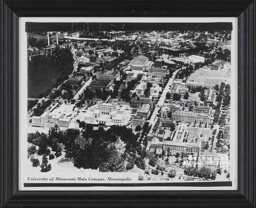 9X11 B/W SCHOOL CAMPUS/ AERIAL/ BLK