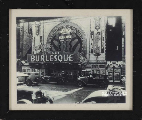 9X11 B/W VINTAGE NY BURLESQ THEATRE