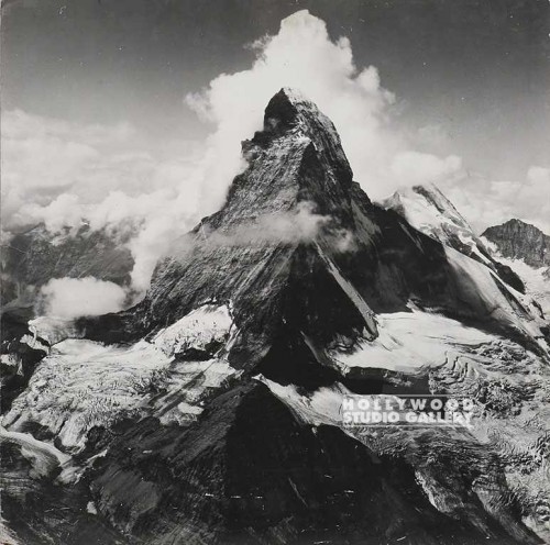 36x36 B/W PHOTO MOUNTAIN/CLOUDS