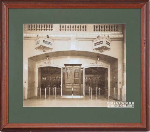 25X29 SEPIA TRAIN STATION-GRN MAT