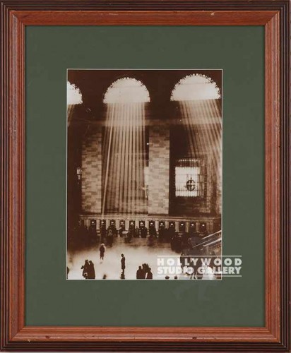 23X18 SEPIA TRAIN STATION-GRN MAT