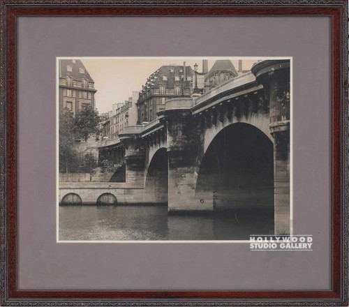 18x21 Fowler/Sepia-Paris Bridge CIA