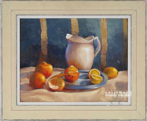 19X22 SCHATTER LT.PITCHER-FRUIT/CRM