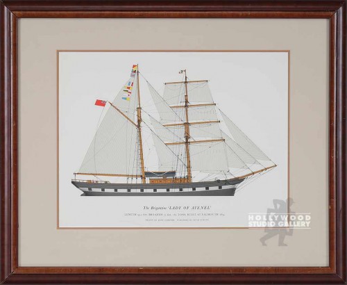 21X26 BRIGANTINE-CLIPPER SHIP/CHERY