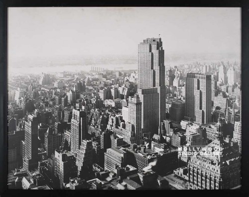 38x48 B&W Aerial Photo/ New York City / Blk