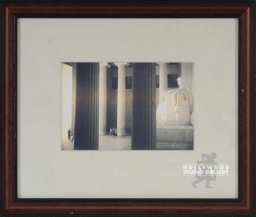 12X14 DC SEPIA- LINCOLN MEMORL/WOOD