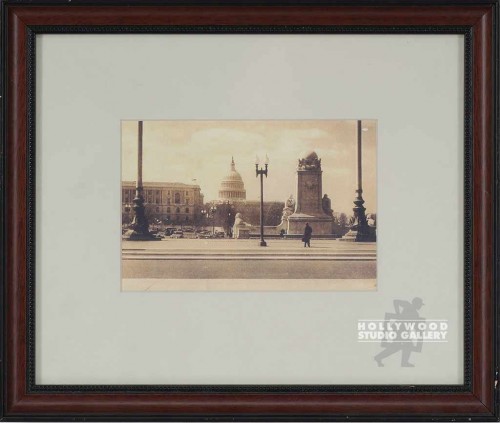 12X14 DC SEPIA-DISTANT CAPITOL/WOOD