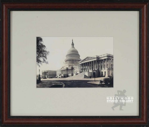 12X14 DC SEPIA-CAPITOL BLDG/WOOD