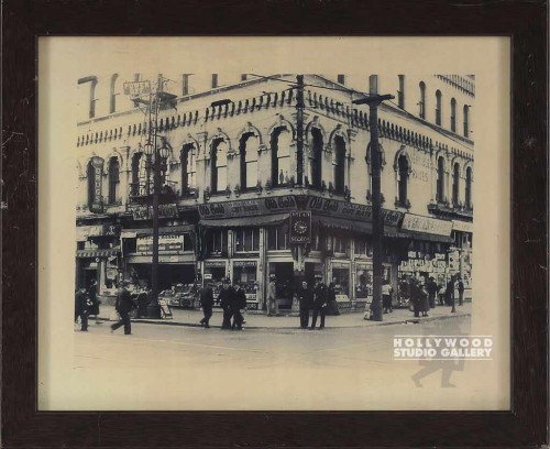9X11 B/W PHOTO OF OLD BUILDING/WD