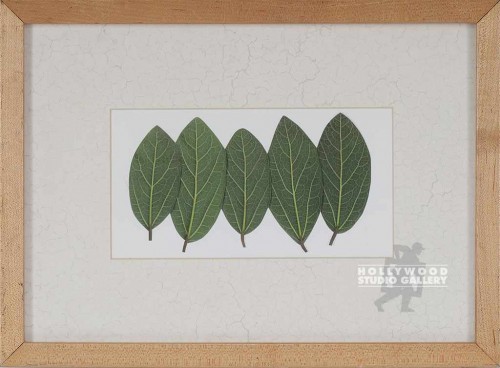 11X15 "FIVE LEAVES" BLONDE FRAME