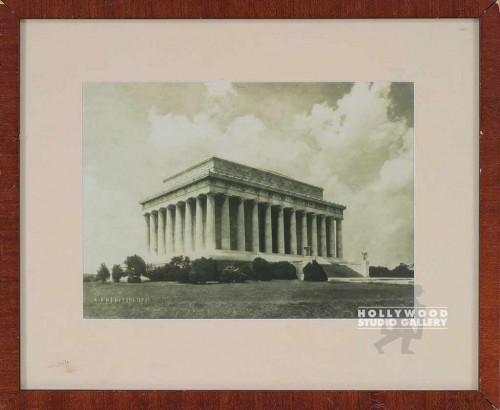 10x13 Sepia Lincoln Monument