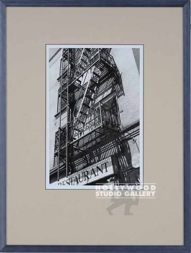 31x23 Fowler B/W Fire Escape/Blue