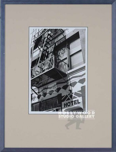 31x23 Fowler B/W Fire Escape/Blue