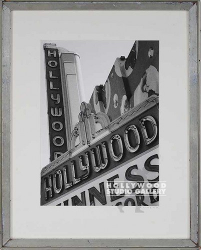 23X18 FOWLER B/W HOLLYWOOD THEATRE