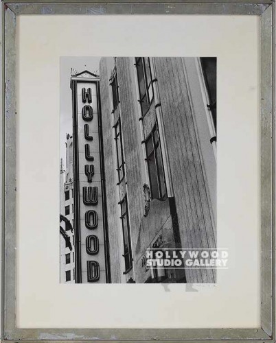 23X18 FOWLER B/W HOLLYWOOD NEON