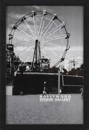 17X12 FOWLER B/W FERRIS WHEEL-BEACH
