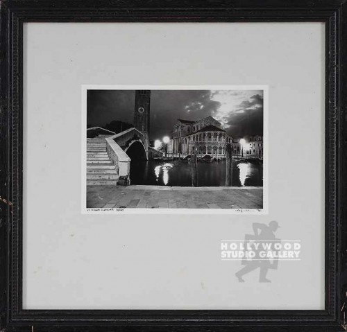 17X18 UHLFELDER B/W VENICE CANAL