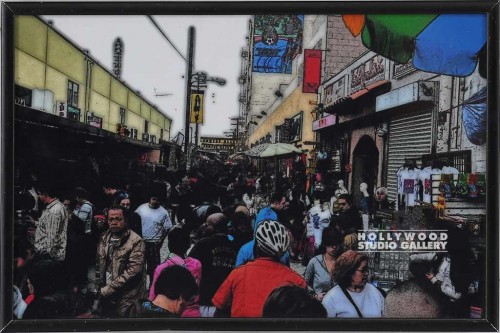 7X10 NIKKI SANTEE STREET CROWD/BLK