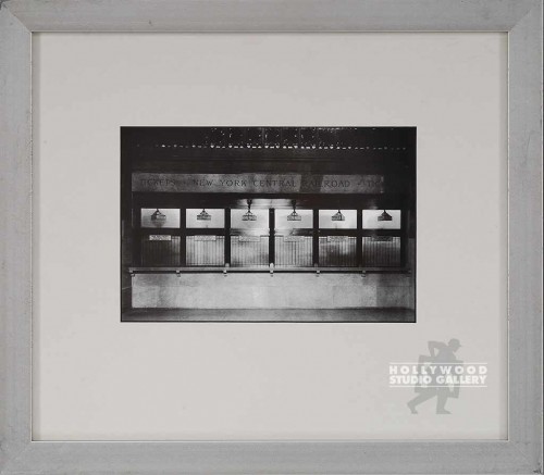 12X14 B/W OLD NY TICKET WINDOW/ALUM