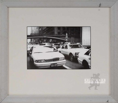 12X14 RF B/W NY TAXICABS / ALUM