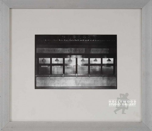 12X14 B/W OLD NY TICKET WINDOW/ALUM