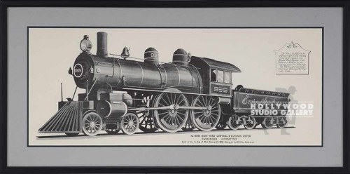 20X40 ANTQ.TRAIN LITHO-GRAY.MAT/BLK
