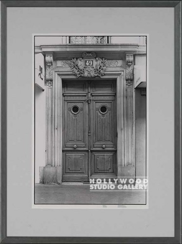 29X22 FOWLER B/W PARIS DOOR PHOTO