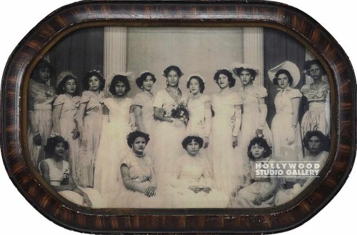12X18 B/W ALL GIRL PERIOD GROUP PHT